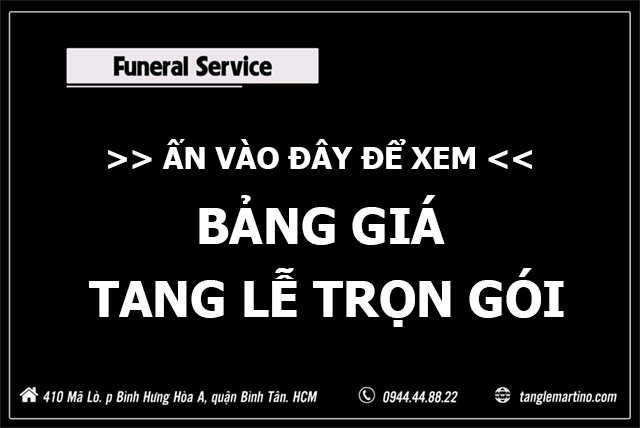 Bảng giá dịch vụ tang lễ trọn gói