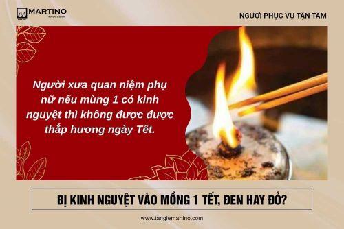 Phụ nữ đến tháng, bị kinh nguyệt vào mồng 1 tết, đen hay đỏ?