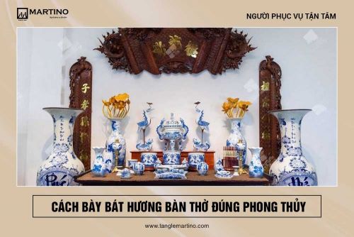 Hướng dẫn bày bát hương bàn thờ
