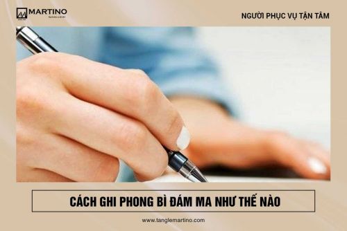 Cách ghi phong bì đám ma