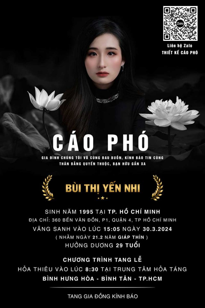 Làm Cáo phó tang lễ