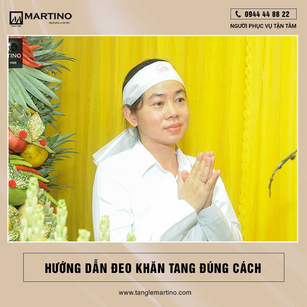 Cách đeo khăn tang Cách đeo khăn tang