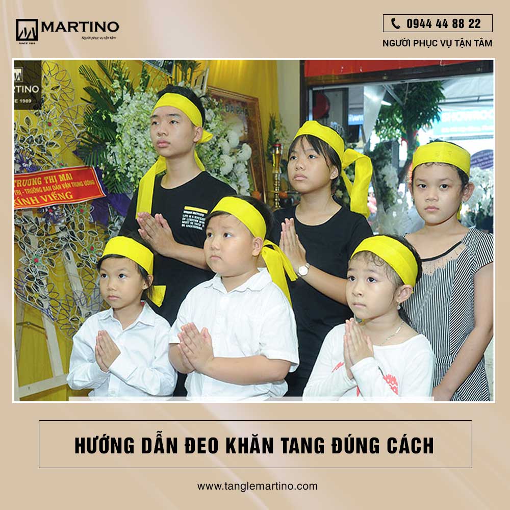 Cách đeo khăn tang Cách đeo khăn tang