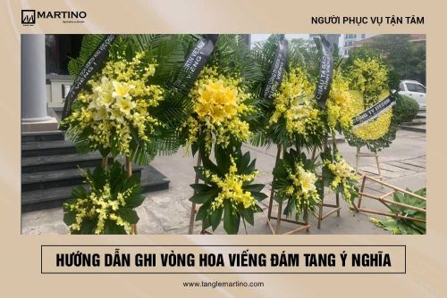 Hướng dẫn ghi vòng hoa viếng đám tang ý nghĩa