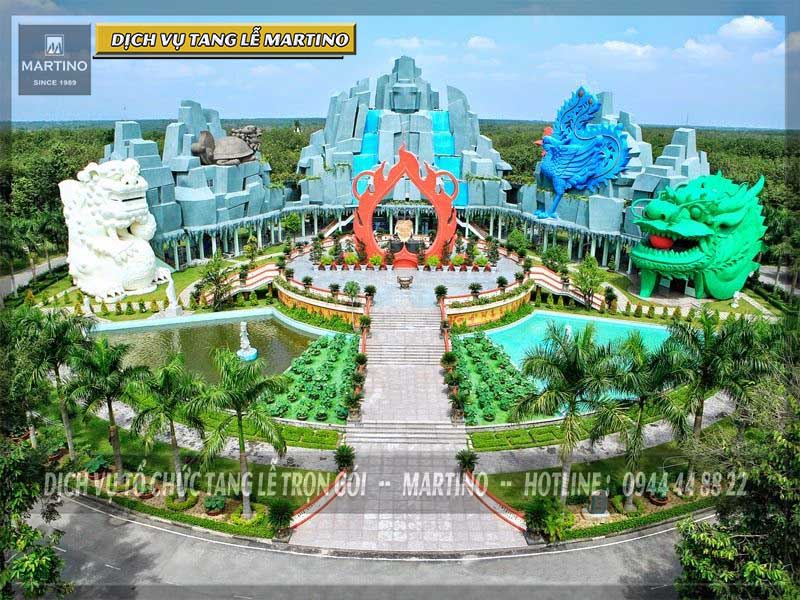 Hoa viên nghĩa trang Bình Dương sở hữu quang cảnh rộng rãi và xanh tươi