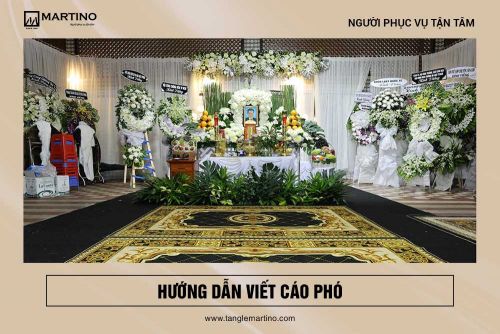 Hướng dẫn viết cáo phó tin buồn tang lễ