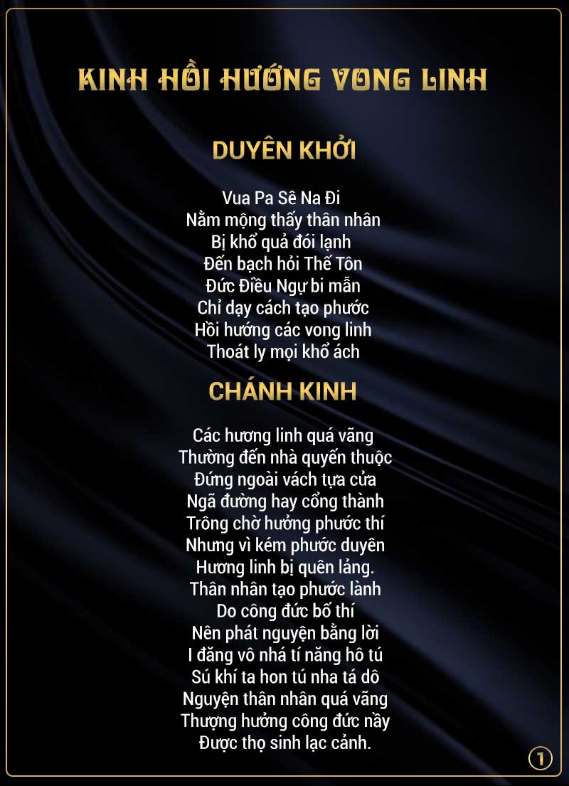 Tụng kinh hồi hướng vong linh