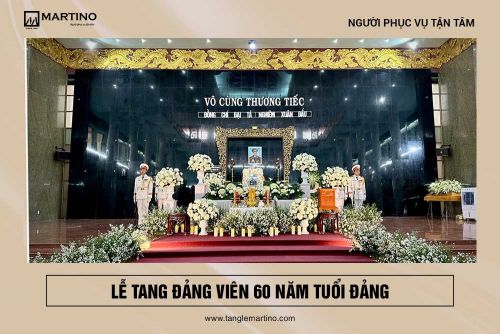 Tổ chức lễ tang đảng viên 60 năm tuổi Đảng