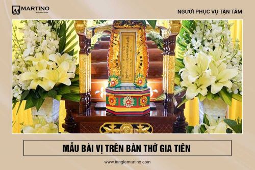 Những mẫu bài vị trong bàn thờ gia tiên truyền thống