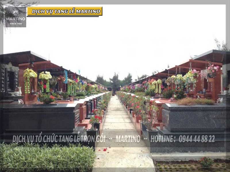 Một phần khuôn viên nghĩa trang Đa Phước tại Tp. HCM