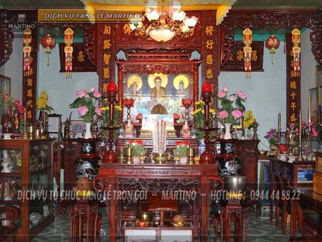 Vị trí đặt bàn thờ Phật và gia tiên trong nhà